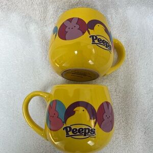 Peeps Ceramic Coffee Mugs.  Set of 2. Good condition.